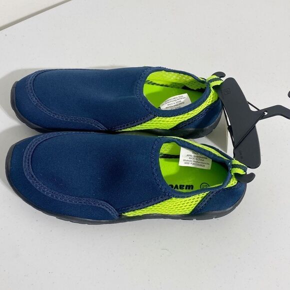 Wave Zone Boys Navy & Lime Green Water Shoes, Toddler Size 9 - Picture 2 of 9